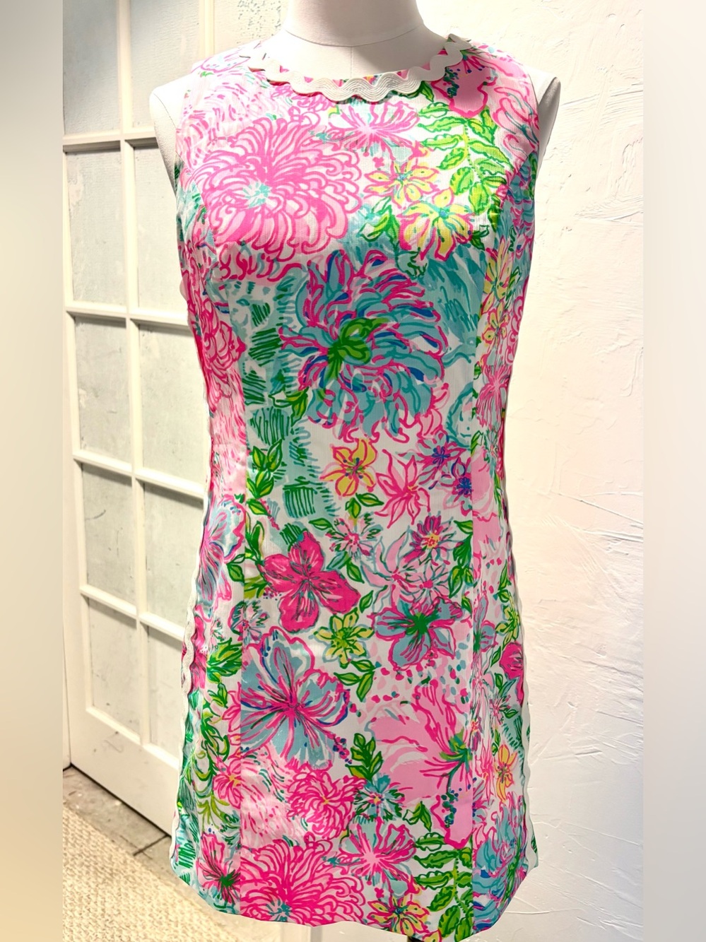 Lilly Pulitzer Mila Stretch Shift Dress Paradise Found - LIKE NEW!!